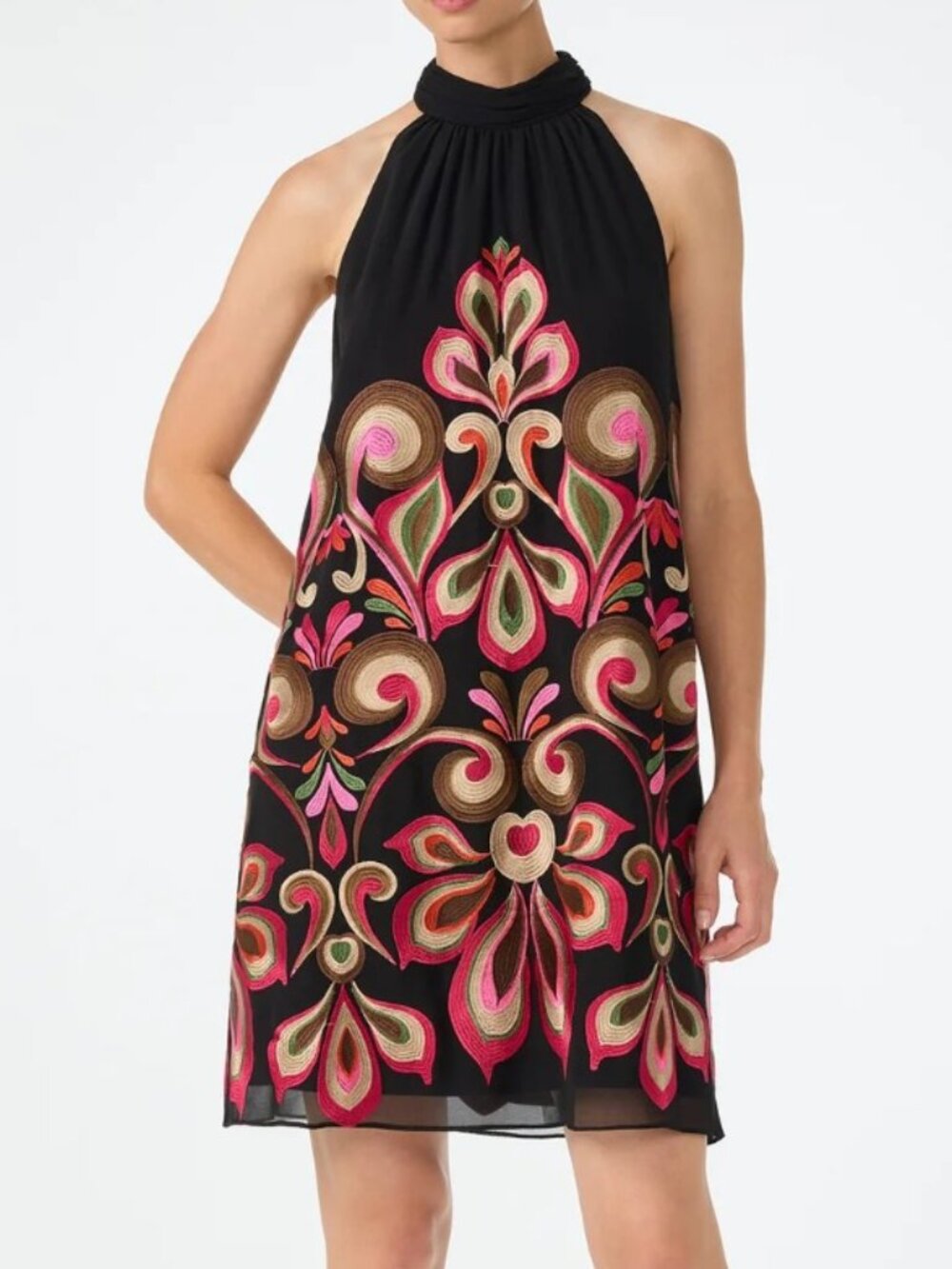 NWT Trina Turk Zana Embroidered Mini Dress